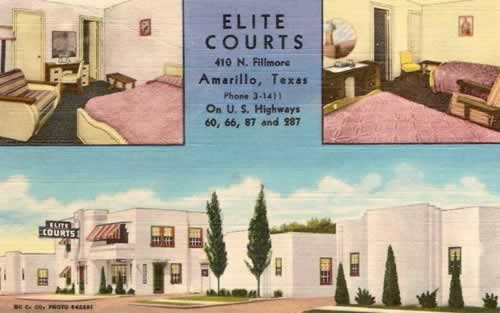 Elite Courts, 410 N. Fillmore, on U.S. Highway 66 in Amarillo, Texas